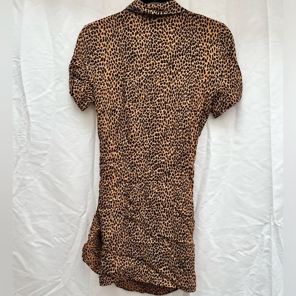 Button Down Leopard Print Mini Dress | & Other Stories - Picture 3 of 3